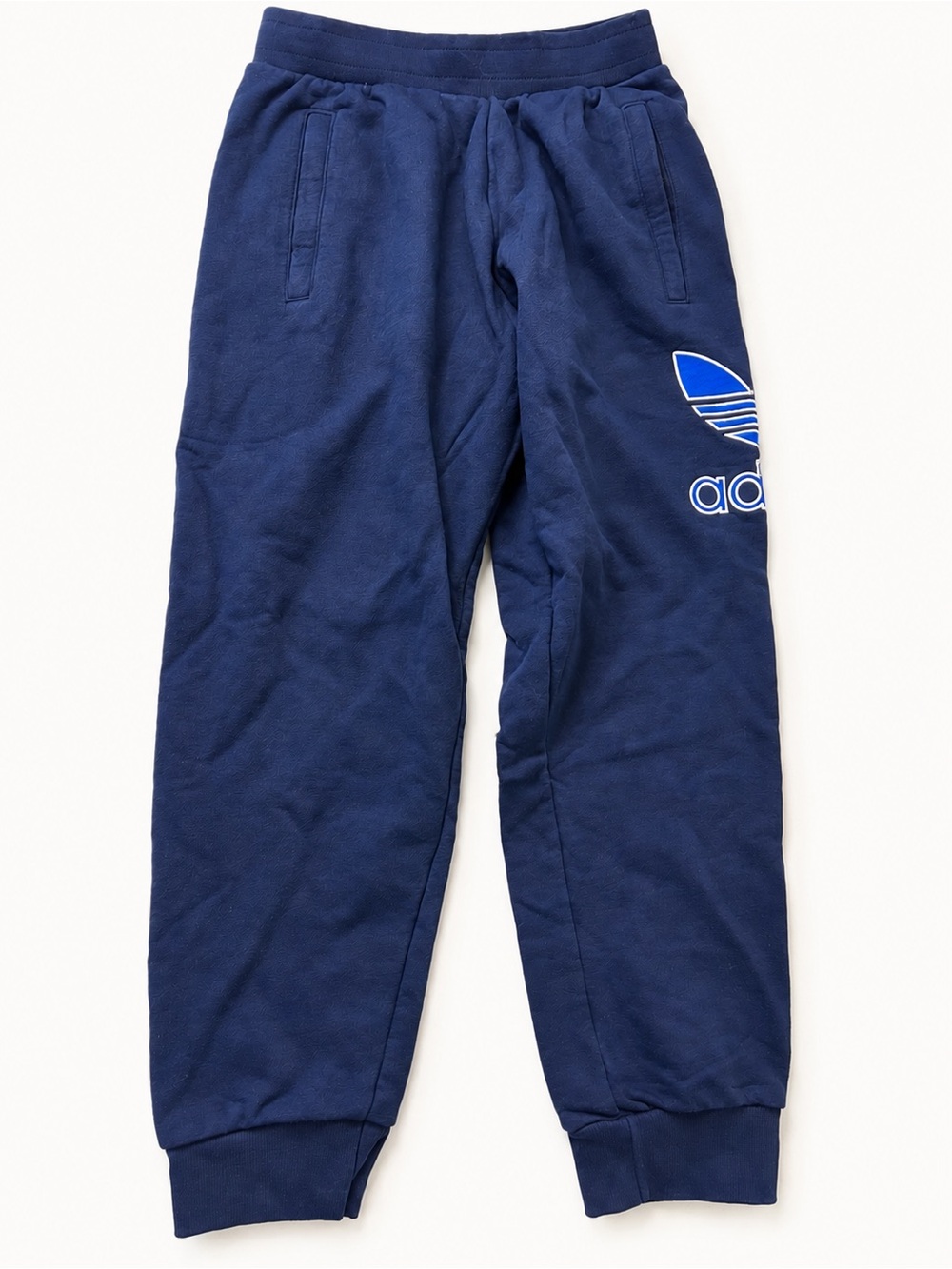 adidas Navy Blue Trefoil Logo Joggers for Kids